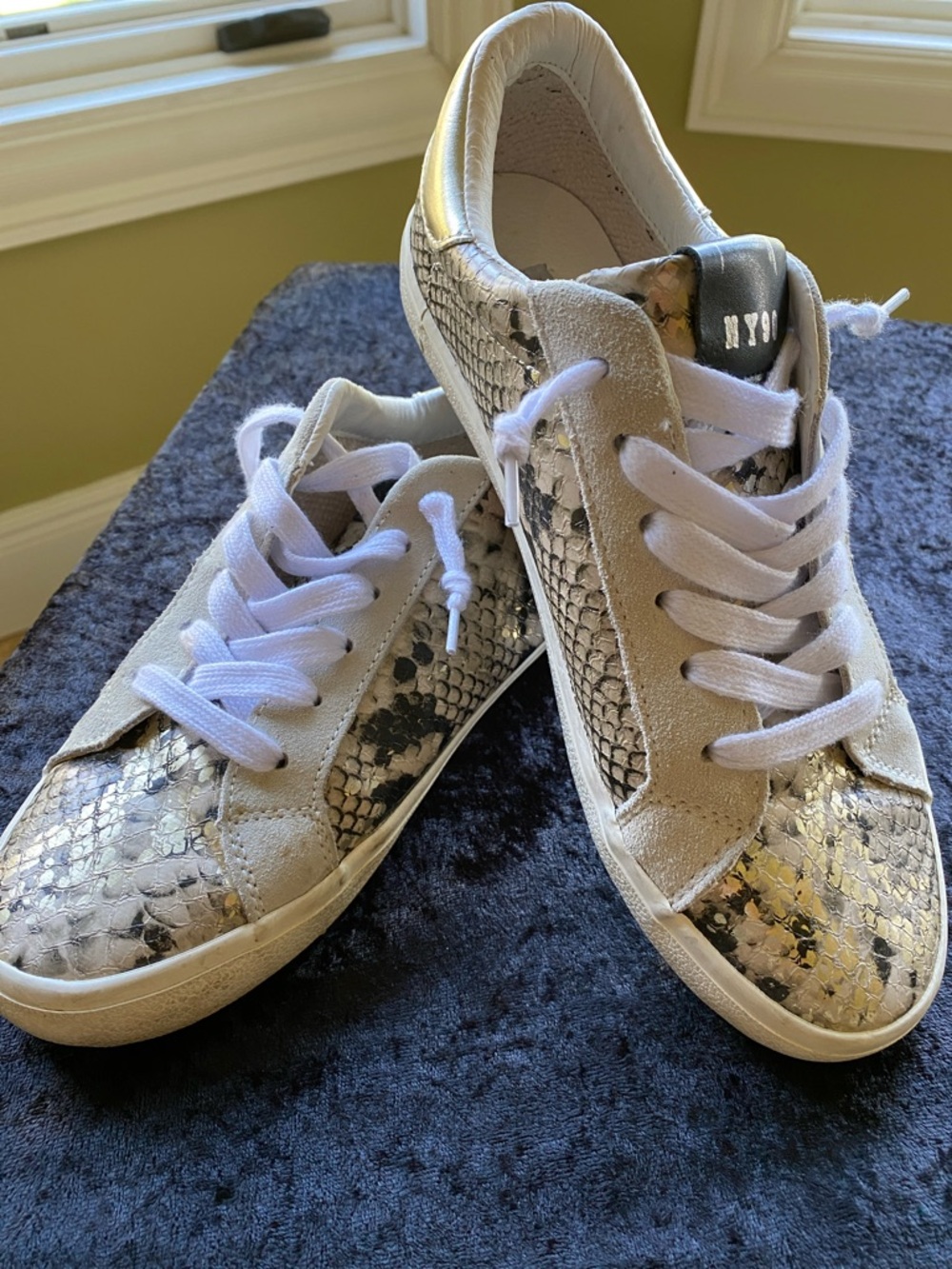 Steve Madden Women's Snake-Print Philosophy Collection Sneakers